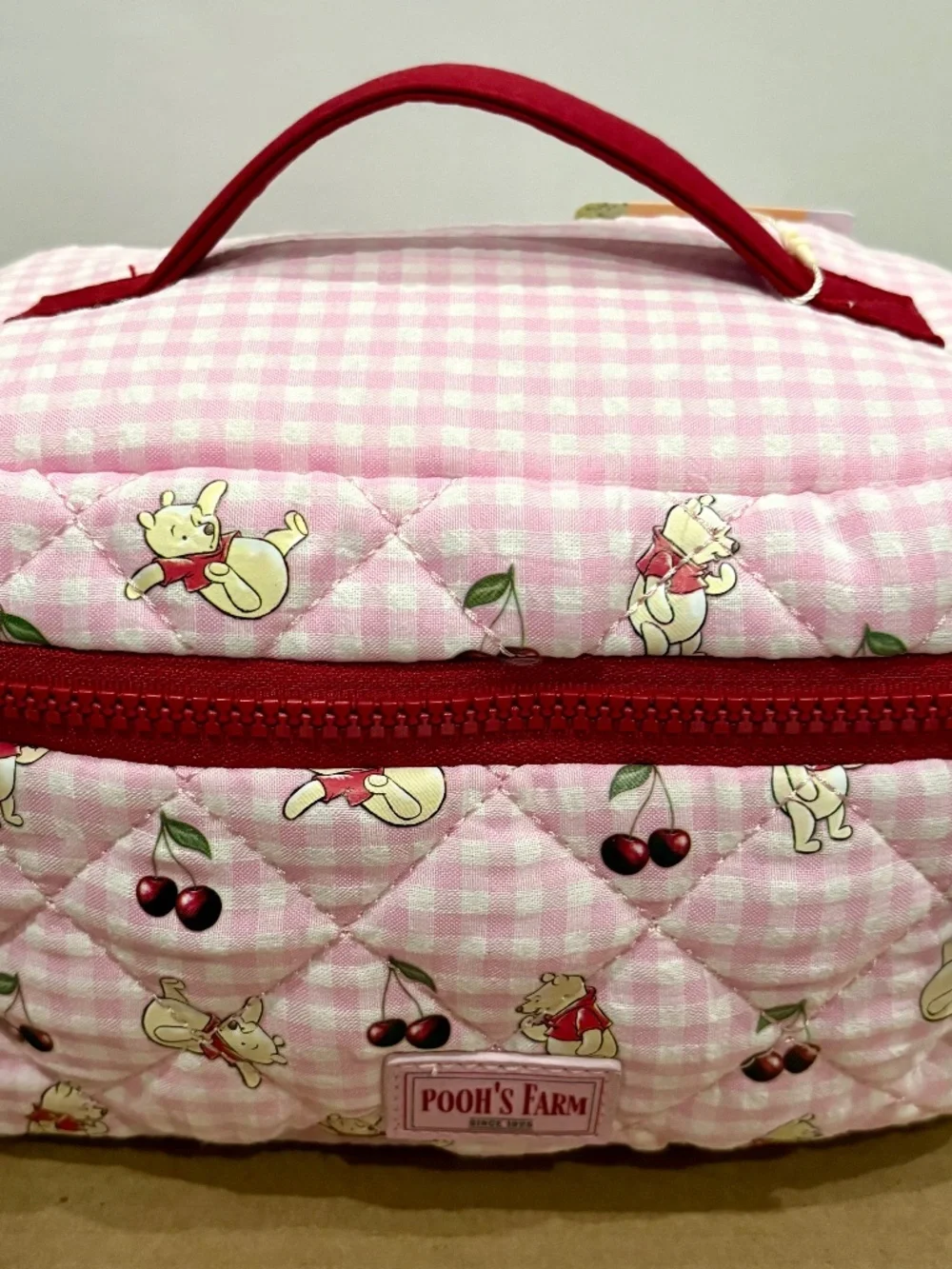Pooh's Farm Pink Quilted Makeup Bag - Winnie the Pooh, Primark x Disney NWT